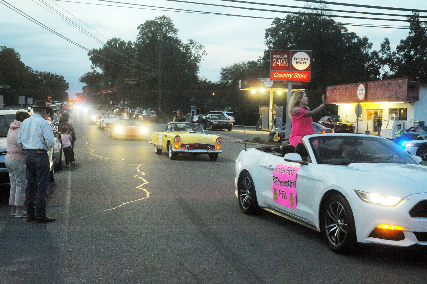 The 2019 Chatham Central Homecoming Parade brought school fans from across the area to celebrate the annual event in downtown Goldston last Monday night. Representatives of the science club and other school organizations rode classic cars down Main Street, along with members of the tennis and football teams, and fire and rescue equipment from the city.